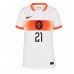 Holandsko Frenkie de Jong #21 Vonkajší Ženy futbalový dres MS 2026 Krátky Rukáv